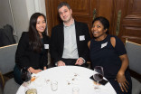 Katherine Pan, Brian Lutz, and Shashanna Rivera at the New York Networking Night Out, November 13, 2015 at the St. Regis in New York City.