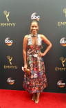 Kelsey Scott on the red carpet at the 2016 Primetime Emmys. 
