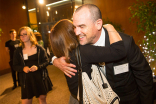 Ken Fuchs is congratulated at the Directors Nominee Reception at the Directors Guild of America in West Hollywood, California. 