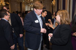 Kenneth Teaton and Barbara Held, Television Academy vice president, event production, at the New York Networking Night Out, November 13, 2015 at the St. Regis in New York City.