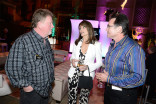 Television Academy governor Kieran Healy, Theresa Plakos, and David Plakos at the Cinematographers and Electronic Production nominee reception September 1, 2015 in Los Angeles, California.