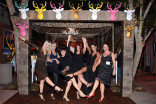 Kristene Bernard, Molly Tissavary, Darcy Gilmore, Thea Samuels, Carlene Kearns and Sherri Simmons kick up their heels at the Makeup/Hairstylists Nominee Reception in North Hollywood, California.