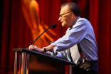 Larry King presents an award at the 68th Los Angeles Area Emmys, July 23, 2016, at the Saban Media Center, North Hollywood, California. 