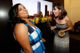 Lata Pandya and Karen Foshay celebrate at the 66th Los Angeles Area Emmy Awards.