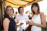 Lauren Greenfield, Nick Ciffone, and Sarah Patterson at the Commercials Nominee Reception, August 22, 2015, in Los Angeles, California.