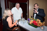 Linda and Bob Fitzgerald with Television Academy governor Ed Fassl at the Sound Editing and Sound Mixing nominee reception, September 8, 2016 at the Saban Media Center in North Hollywood, California.