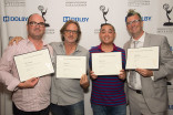 Lou Thomas, Jerry Ross, Joseph Tsai, and Tim Farrell at the Sound and Sound Editors nominee reception September 10, 2015 in Los Angeles, California.