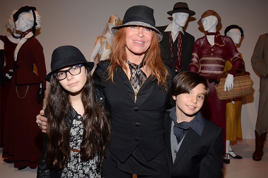 Designer Marilyn Vance (Bonnie and Clyde), center, and her children Madison, left and Mason, right.