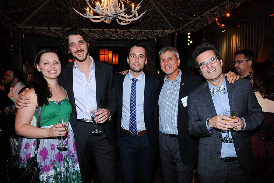 Addie Manis, Michael Maher, Bob Oltra, Seth Reed and Sam Edwards at the Documentary Programming and Reality Programming nominee reception in North Hollywood, California.
