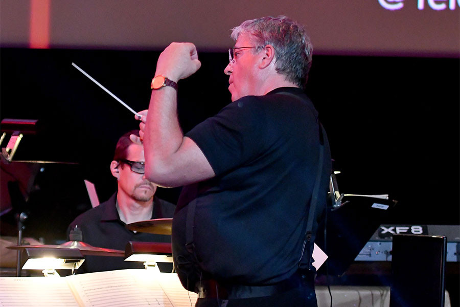 Mark Watters conducts the orchestra at WORDS + MUSIC, presented Thursday, June 29, 2017 at the Television Academy&#039;s Wolf Theatre at the Saban Media Center in North Hollywood, California.