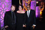 Matt Daw, Colleen Jenkinson, and Television Academy Chairman and CEO Hayma Washington at the 69th Engineering Emmy Awards at the Loews Hollywood Hotel on Wednesday, October 25, 2017 in Hollywood, California. 