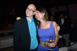 Television Academy governor Michael A. Levine and wife Mirette at the Music nominee reception September 10, 2015 in Los Angeles, California.