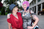 Mona May and Kat Williams at the 10th Annual Art of Television Costume Design Exhibition opening at the FIDM Museum &amp; Galleries on the Park on Saturday, July 30, 2015, in Los Angeles.