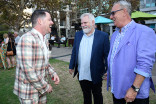 Nikolous Brown, Donn Hook, and Jim Lapidus at the 10th Annual Art of Television Costume Design Exhibition opening at the FIDM Museum &amp; Galleries on the Park on Saturday, July 30, 2015, in Los Angeles.