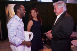 Nnambi Nwosa, Stephanie Hui, and Jeff Gibson at the Stunts Nominee Reception August 29, 2015, at the Montage in Beverly Hills, California.