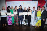 Nominees with their certificates at The 9th Annual Outstanding Art of Television Costume Design Exhibition at the FIDM Museum &amp; Galleries, Saturday, July 18, 2015, in Los Angeles. 