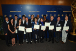 Nominees with their certificates at the Directors nominee reception September 16, 2015, at the Directors Guild of America in Los Angeles, California.