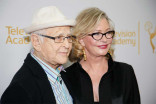 Norman and Lyn Lear on the red carpet at An Evening with Norman Lear at the Montalban Theater in Hollywood.