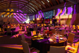 An overview of the setting for the ceremony at the 36th College Television Awards at the Skirball Cultural Center in Los Angeles, April 23, 2015.