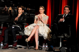 Connor Paola, Christa B. Allen and Barry Sloane at An Evening with Revenge. 