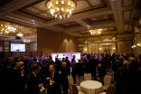 The cocktail party in full swing at the 66th Engineering Emmy Awards at the Bellagio Hotel In Las Vegas, Nevada.
