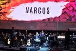 Pedro Bromfman performs with the orchestra at WORDS + MUSIC, presented Thursday, June 29, 2017 at the Television Academy&#039;s Wolf Theatre at the Saban Media Center in North Hollywood, California.