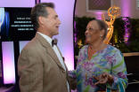 Phil Hoffman and Michele Hollie at the Art Directors and Set Decorators nominee reception September 8, 2015 in Los Angeles, California.