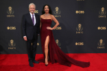 Michael Douglas and Catherine Zeta-Jones arrive at the 73rd Emmy Awards, September 19, 2021 in Los Angeles, California.
