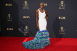 Cynthia Erivo arrives at the 73rd Emmy Awards, September 19, 2021 in Los Angeles, California.