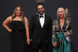 Cat M. Sullivan, Patrick Doody and Shea Spencer arrives at the 73rd Emmy Awards, September 19, 2021 in Los Angeles, California.