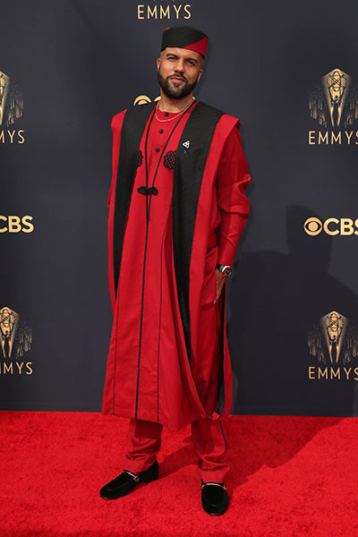 O-T Fagbenle arrives at the 73rd Emmy Awards, September 19, 2021 in Los Angeles, California.