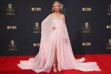 Beth Behrs arrives at the 73rd Emmy Awards, September 19, 2021 in Los Angeles, California. 