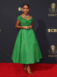 Yara Shahidi arrives at the 73rd Emmy Awards, September 19, 2021 in Los Angeles, California.