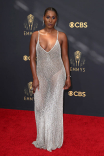 Issa Rae arrives at the 73rd Emmy Awards, September 19, 2021 in Los Angeles, California.