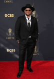 Sterlin Harjo arrives at the 73rd Emmy Awards, September 19, 2021 in Los Angeles, California.