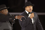 Cedric The Entertainer and LL Cool J on stage at the 73rd Emmy Awards, September 19, 2021 in Los Angeles, California.