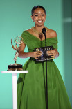 Yara Shahidi presents an award at the 73rd Emmy Awards, September 19, 2021 in Los Angeles, California. 