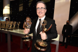John Oliver at the Trophy Table at the 73rd Emmy Awards, September 19, 2021 in Los Angeles, California. 