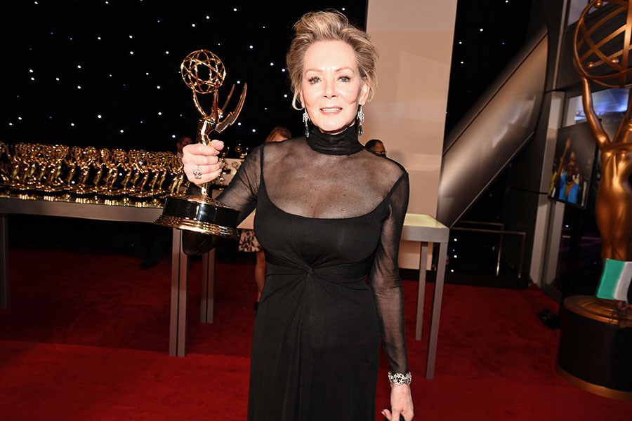 Jean Smart at the Trophy Table at the 73rd Emmy Awards, September 19, 2021 in Los Angeles, California.