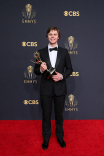 Evan Peters on the Winners’ Walk at the 73rd Emmy Awards, September 19, 2021 in Los Angeles, California.