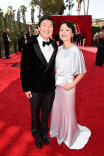 Ken Jeong and Tran Jeong arrive at the 73rd Emmy Awards, September 19, 2021 in Los Angeles, California.