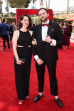 Laura Doney and guest arrive at the 73rd Emmy Awards, September 19, 2021 in Los Angeles, California.