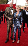 Chris Sullivan and Rachel Sullivan arrive at the 73rd Emmy Awards, September 19, 2021 in Los Angeles, California.