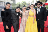 D’Pharaoh Woon-A Tai, Lane Factor, Devery Jacobs, Paulina Alexis and Sterlin Harjo arrive at the 73rd Emmy Awards, September 19, 2021 in Los Angeles, California.