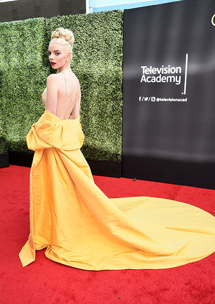 Anya Taylor-Joy arrives at the 73rd Emmy Awards, September 19, 2021 in Los Angeles, California.