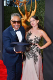 Giancarlo Esposito and Kale Lyn Esposito arrive at the 73rd Emmy Awards, September 19, 2021 in Los Angeles, California. 