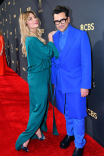 Annie Murphy and Dan Levy arrive at the 73rd Emmy Awards, September 19, 2021 in Los Angeles, California.