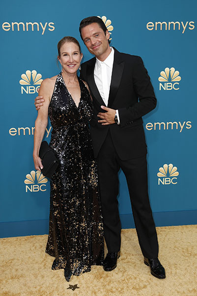 Emily Gerson Saines and Sebastian Stan