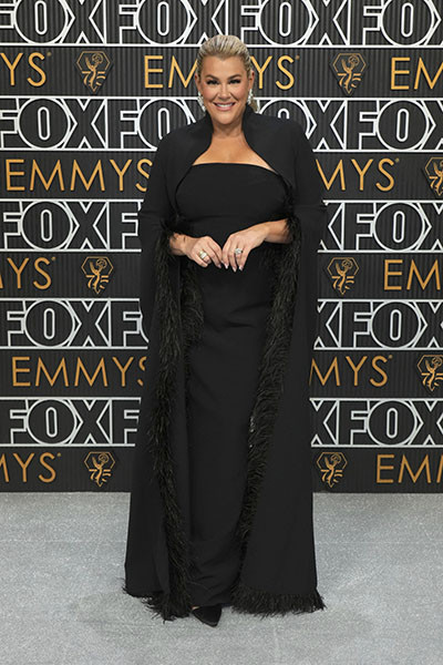 Heather McMahan from Heather McMahan: Son I Never Had on the red carpet at the 75th Emmy Awards 