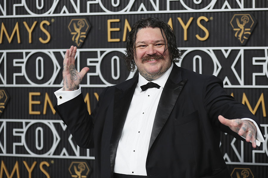 Matty Matheson on the red carpet at the 75th Emmy Awards